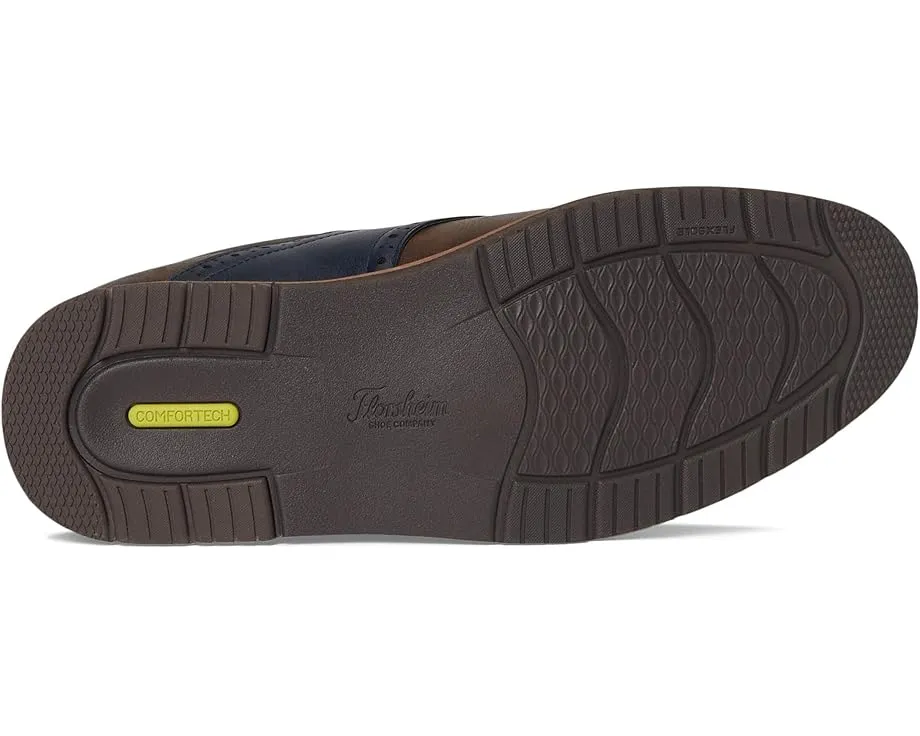 Florsheim Kids мальчиковые оксфорды Vibe Jr с седлом и стелькой из Memory Foam