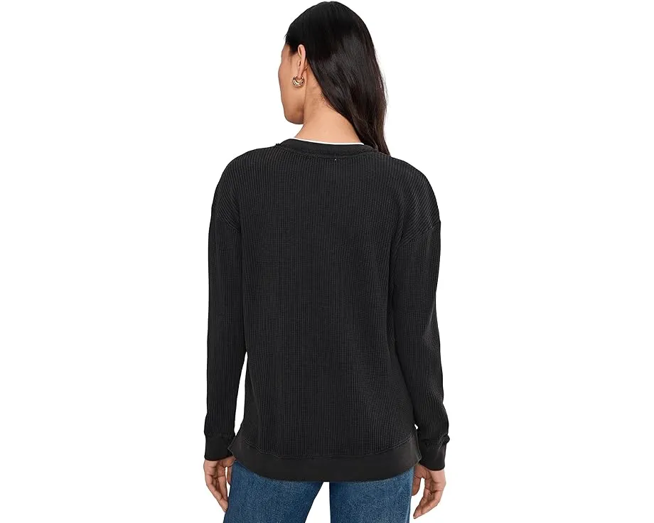 Кардиган Mod-o-doc с длинными рукавами и вафельной текстурой на пуговицах