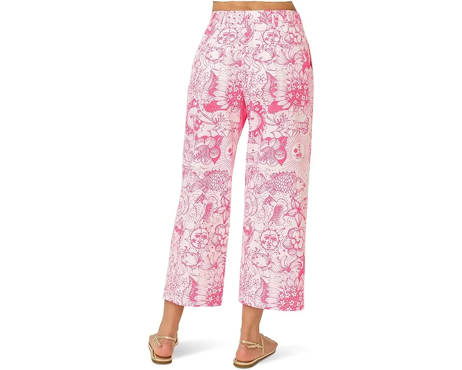 Кюлоты Mandalay Crop Pants от Lilly Pulitzer с завышенной талией и широкими брючинами