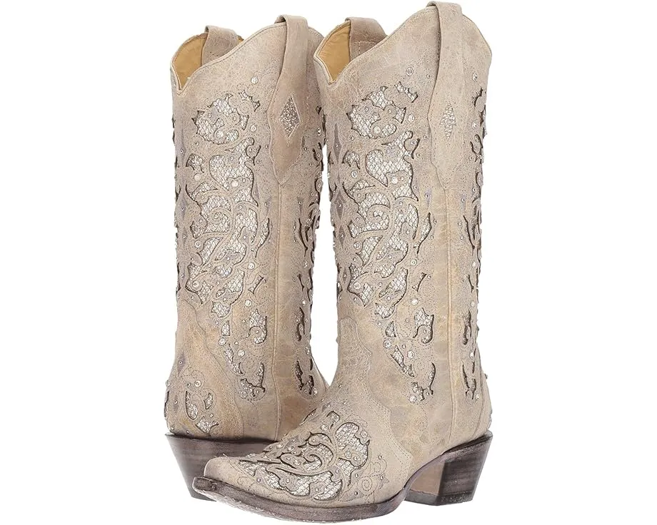 Ковбойские сапоги Corral Boots A3322 с кристаллами и тиснением