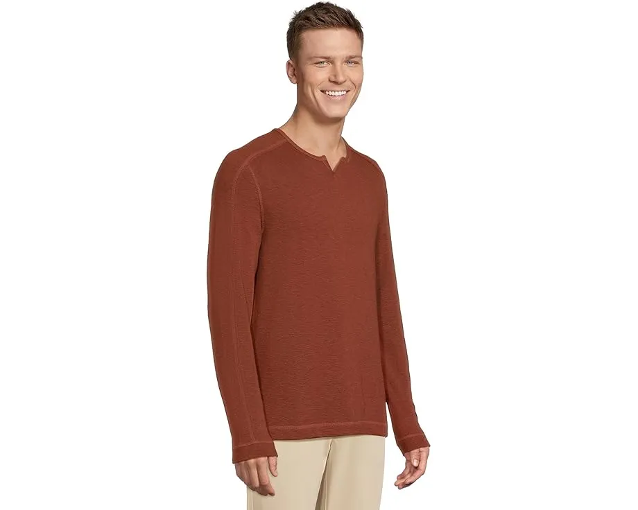 Свитшот Johnston & Murphy Split-neck с текстурной вязкой