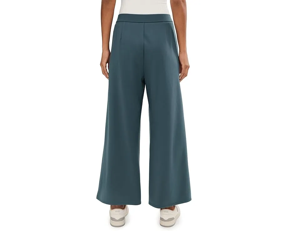 Широкие брюки с манжетами из легкого полотна Ponte Eileen Fisher