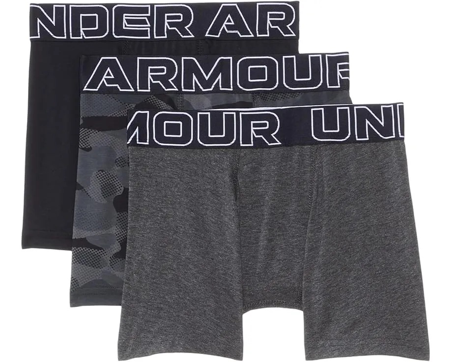 Трусы-боксеры Under Armour для подростков 3 шт с влагоотводящей тканью
