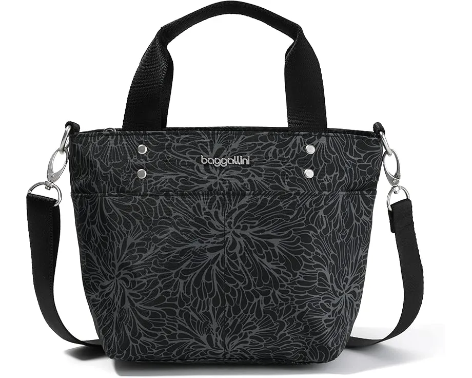 Мини-сумка тоут Baggallini Carryall с отстегивающимся ремнем и карманами
