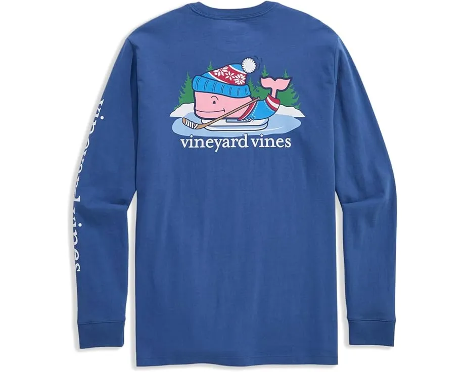 Vineyard Vines футболка с длинным рукавом и принтом хоккейного кита