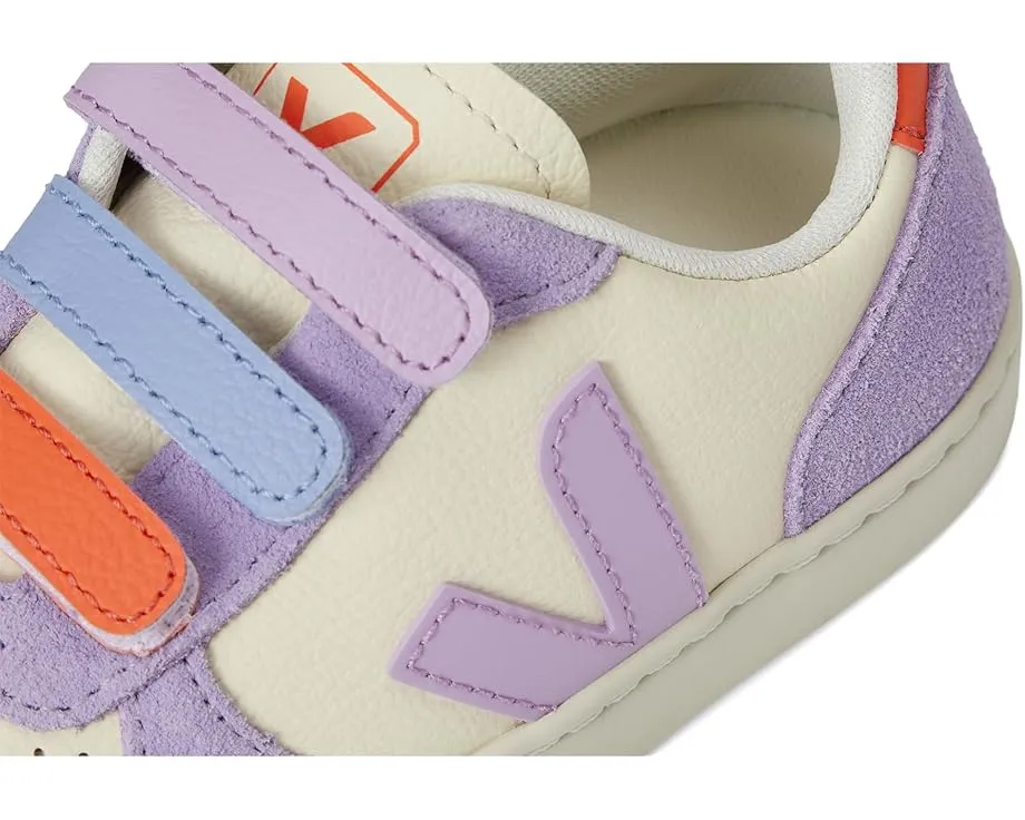 VEJA Kids Детские кроссовки Small V-10 из мягкой замши на липучках