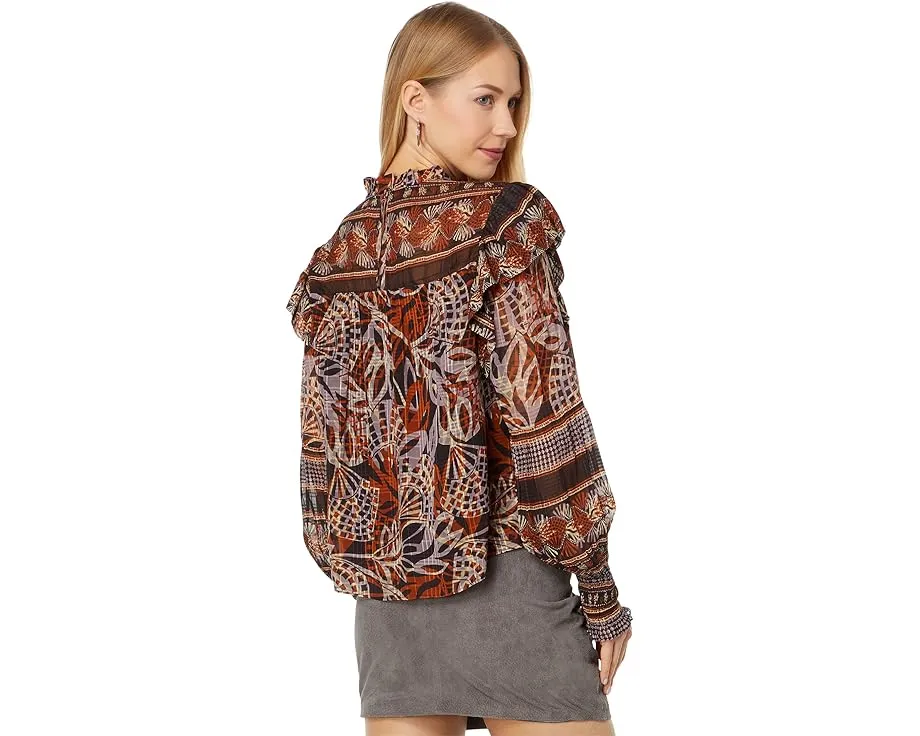 Блузка Marie Oliver Daphne с присборенным воротником и пышными рукавами