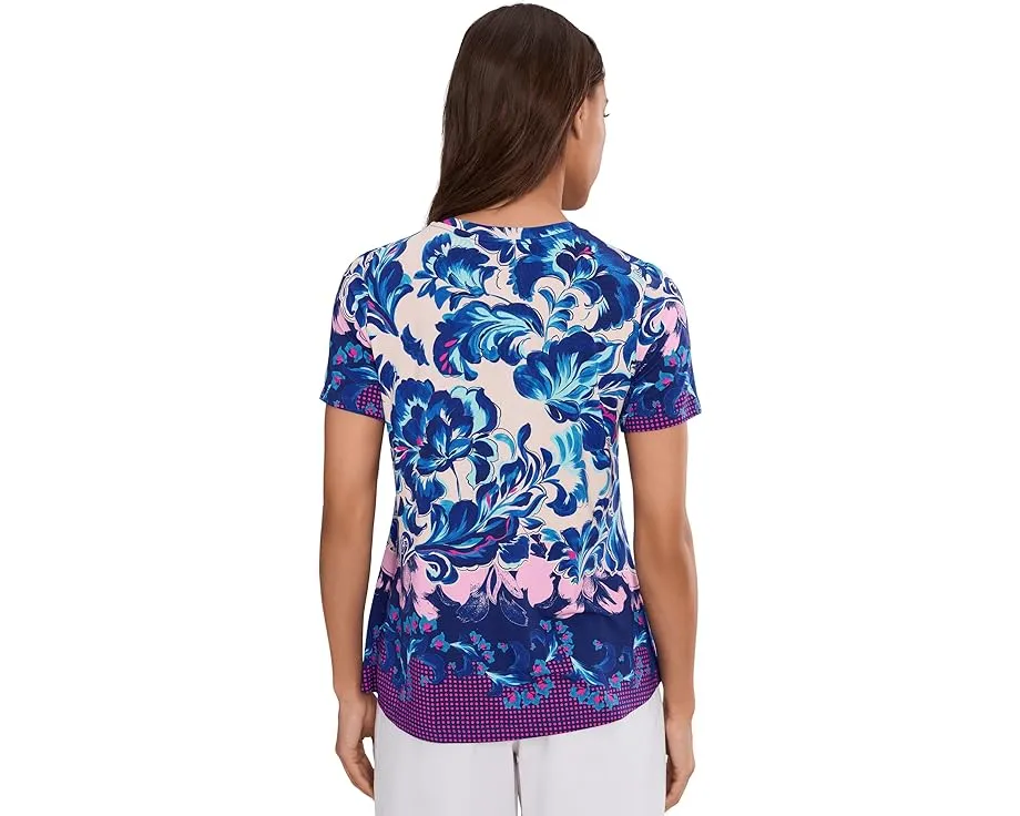 Футболка Johnny Was The Janie Favorite с коротким рукавом и круглым вырезом