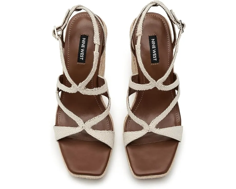 Босоножки Nine West Adriane на танкетке с открытым мысом