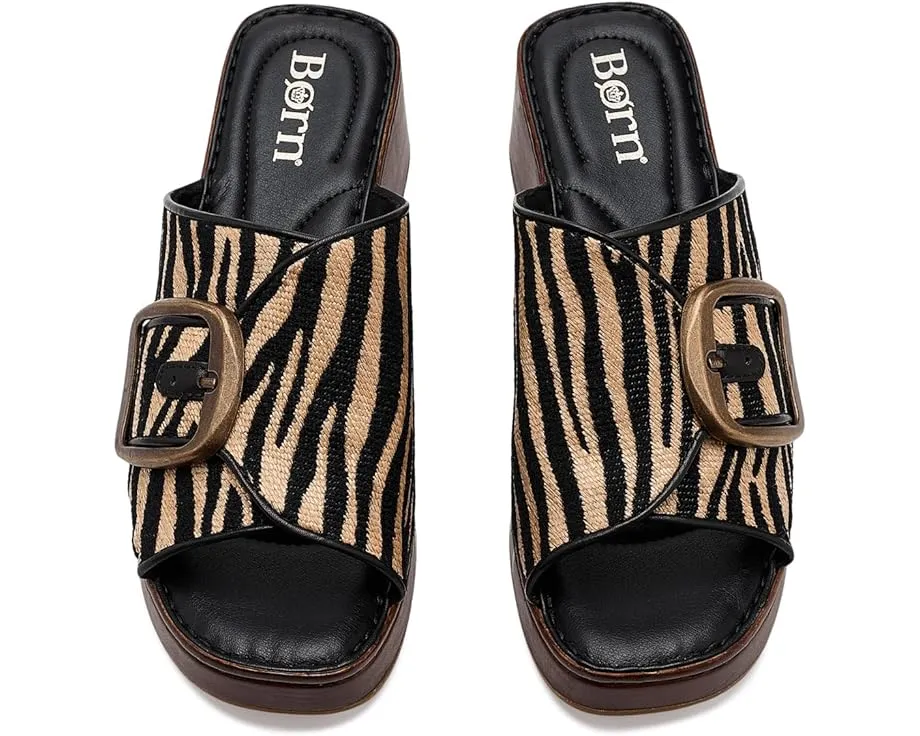 Сандалии Born Bangle на платформе с деревянным эффектом и пряжкой