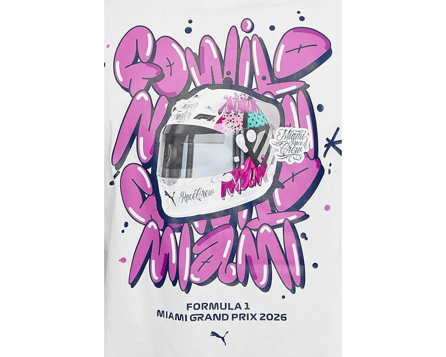 Футболка Puma Formula 1 Miami Go Wild Graphic с принтом