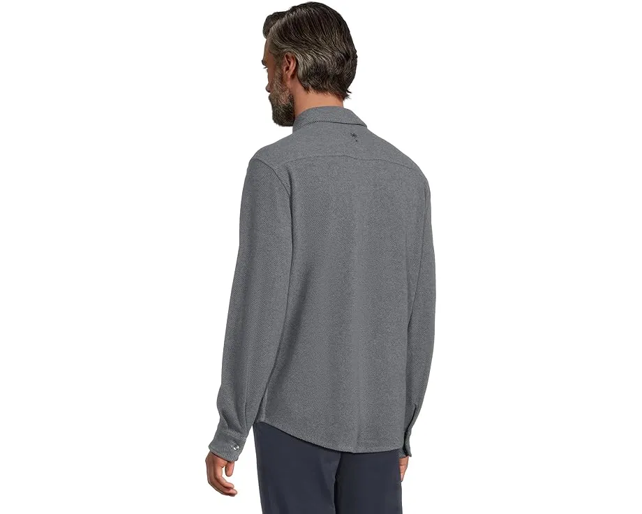 Tommy Bahama Длинная рубашка Fireside Coast с начесом и отделкой из шамбри