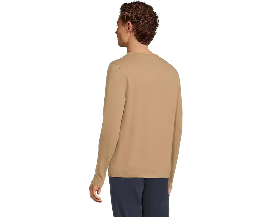 Vince лонгслив Birdseye из пима хлопка с фактурной вязкой