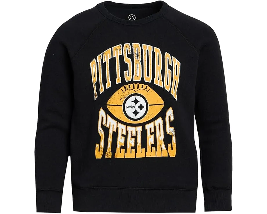 Футболка Junk Food Clothing Kids с длинным рукавом и принтом Pittsburgh Steelers для детей