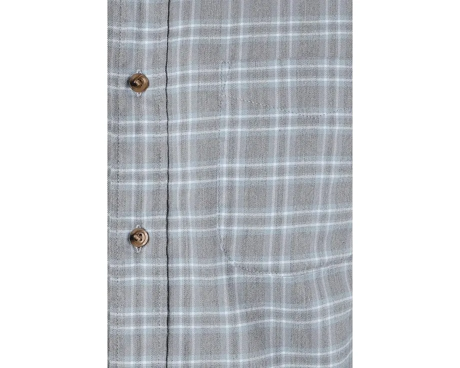 Рубашка Faherty Movement Brushed из смесовой ткани с начесом и карманом