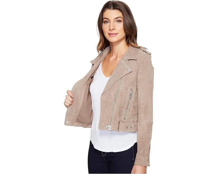 Косуха Blank NYC из замши с асимметричной застежкой и ремнем