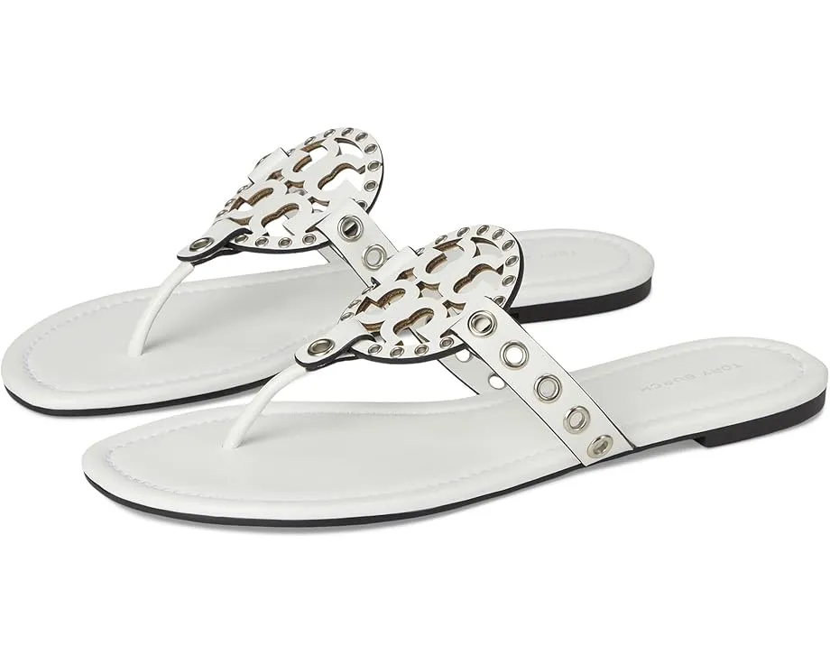 Босоножки Tory Burch Miller Eyelet с металлическими люверсами и логотипом