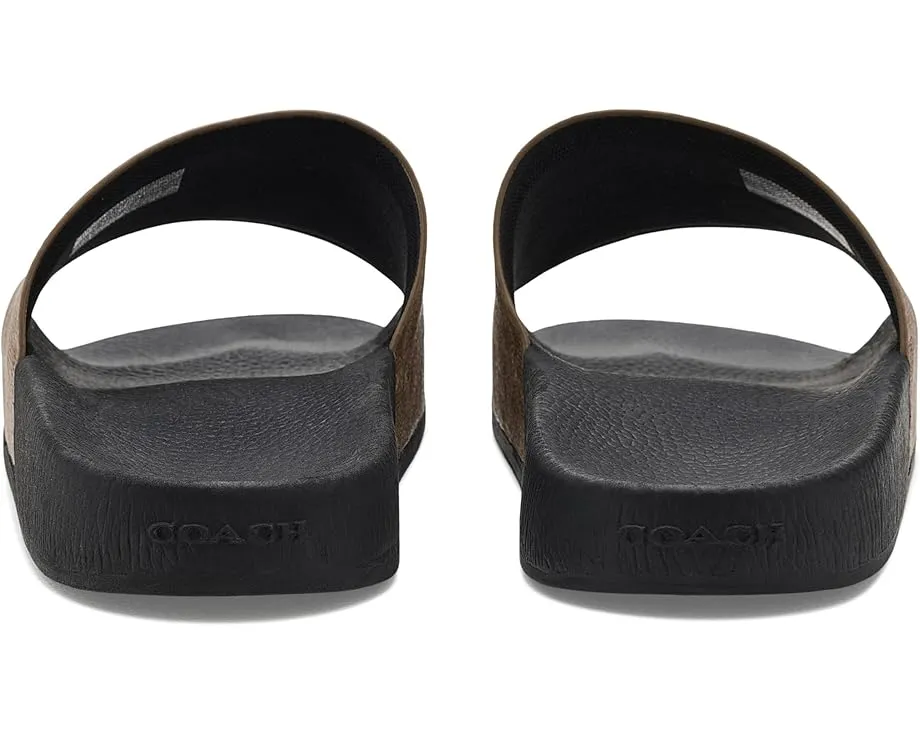 Сланцы Pool Slide In Signature Canvas COACH