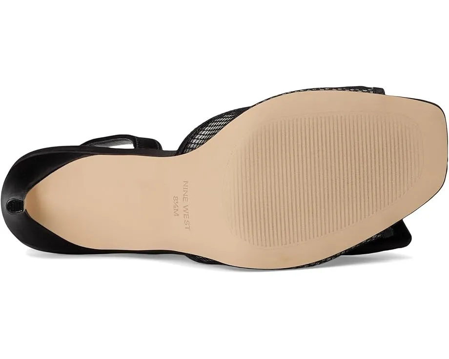 Босоножки Gergia на шпильке с бантом и квадратным мыском Nine West