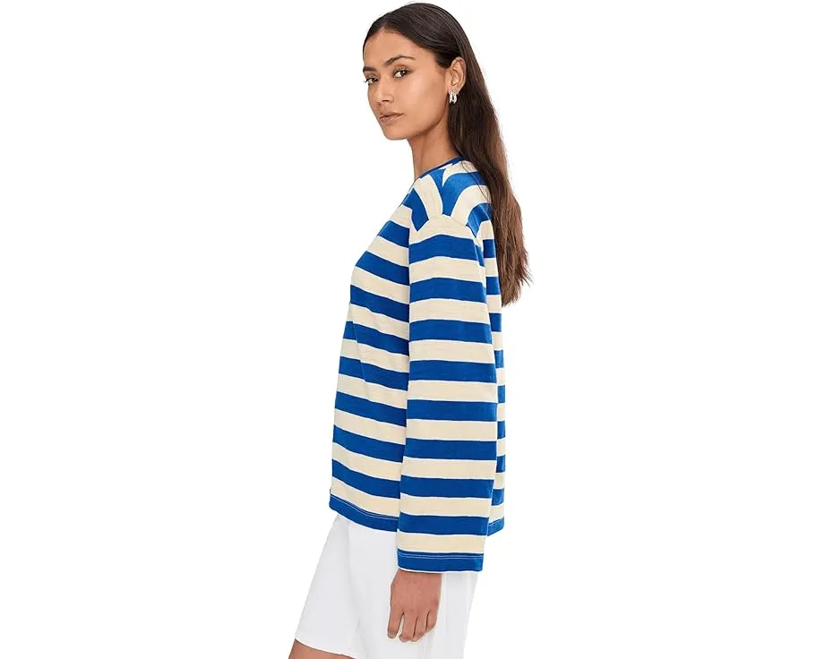 Длинная футболка Faherty Sunwashed Slub Long Sleeve Retro с эффектом поношенности
