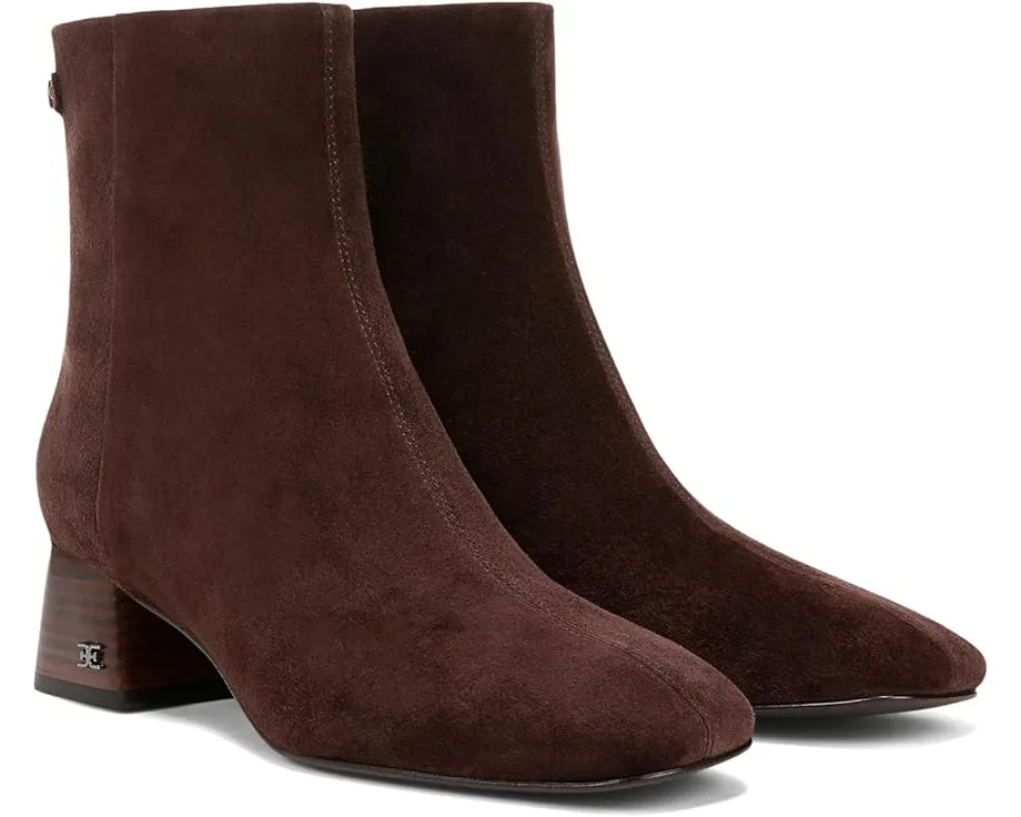 Ботильоны Sam Edelman Paige с квадратным носком и молнией сбоку
