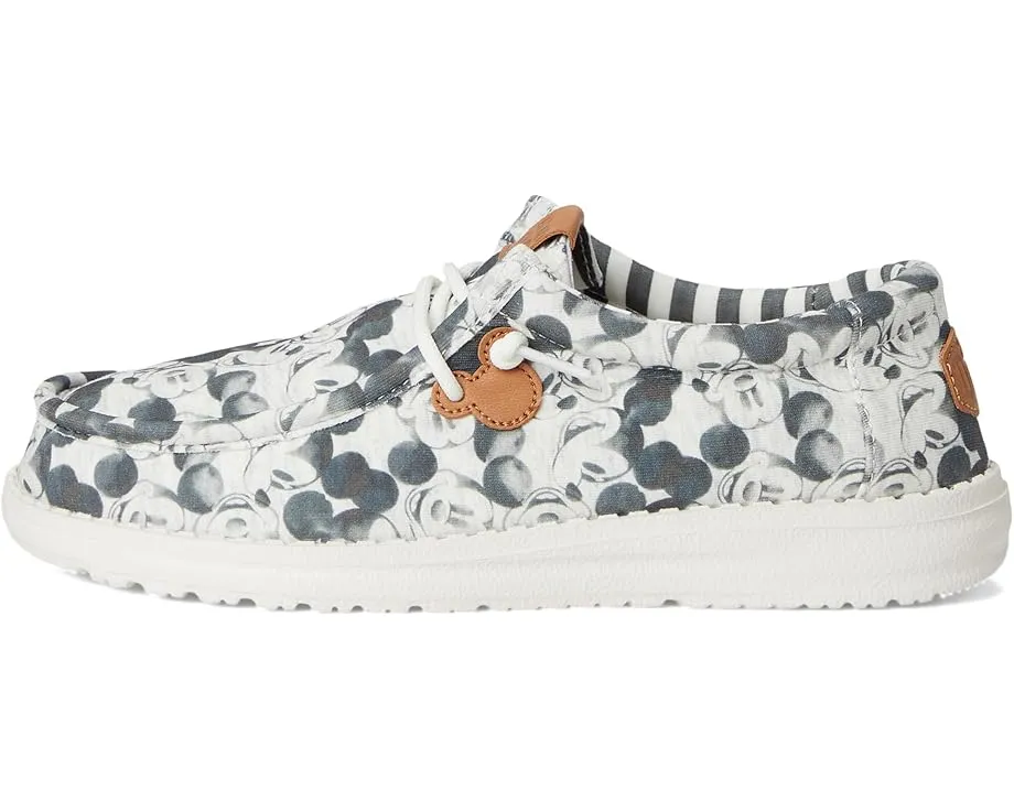 Детские кеды Hey Dude Kids Wally Mickey Mouse Print с принтом Микки Мауса