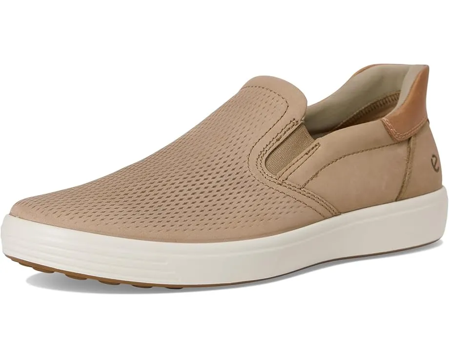 Кроссовки ECCO Soft 7 Easy Slip On с кожаным верхом и эластичными вставками