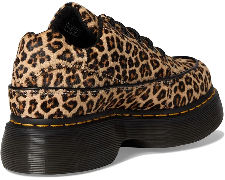 Кроссовки Dr. Martens Buzz 5-Eye с принтом под леопарда на массивной подошве