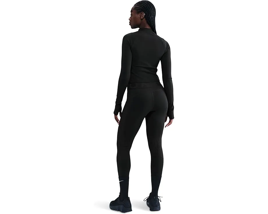Высокие леггинсы Nike Pro Dri-FIT Warm Sculpt с сетчатым принтом