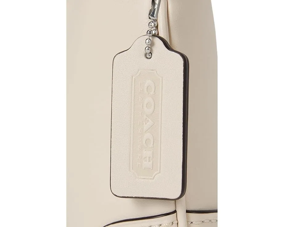 Сумка COACH через плечо из кожи с регулируемым ремнем