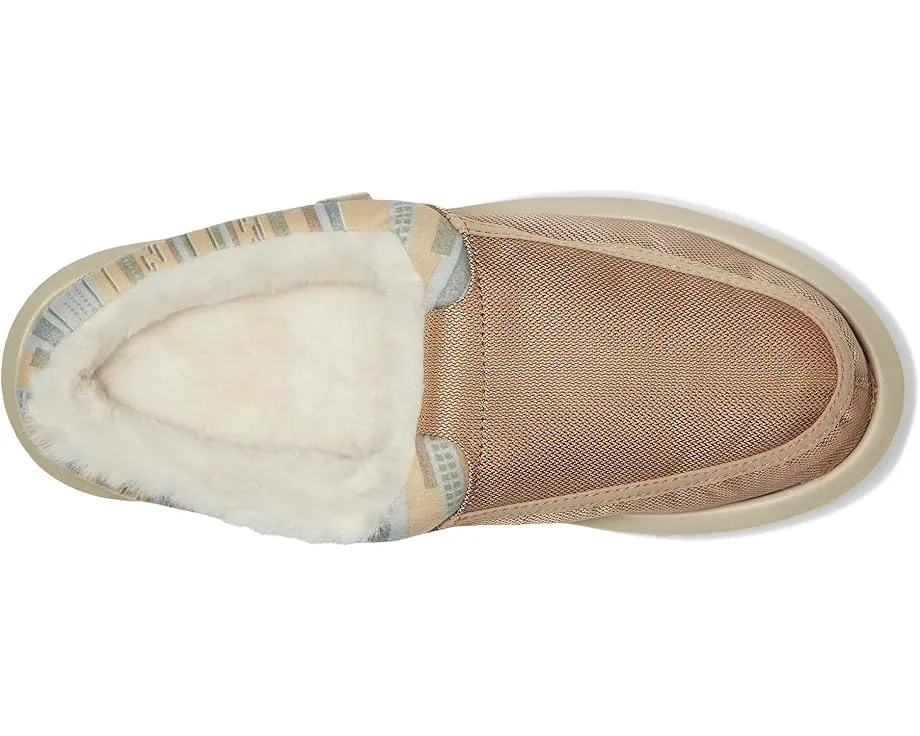 Лоферы Sanuk Donna Cozy с искусственным мехом и стелькой Soft Top для комфорта босиком