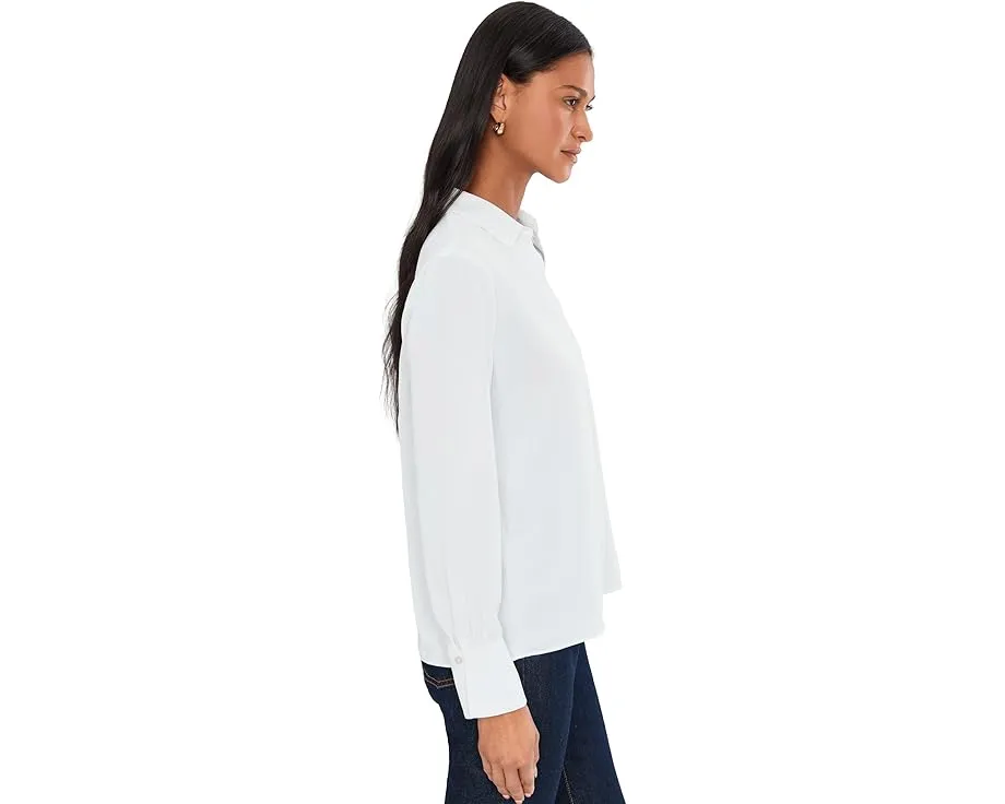 Блуза Easy Popover от NIC+ZOE с классическим воротником