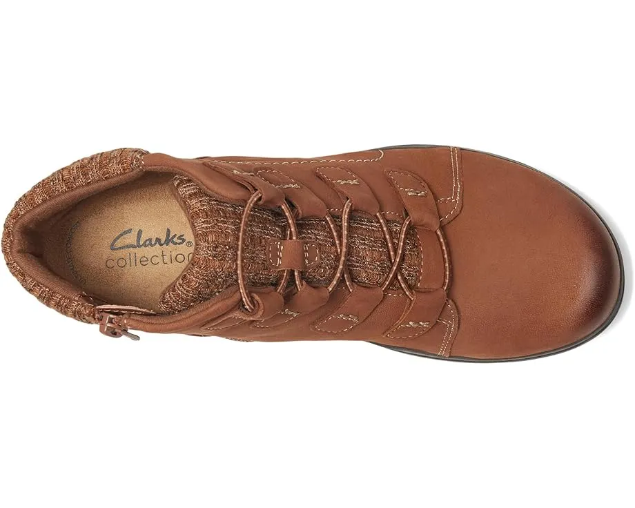 Высокие ботинки Clarks Carleigh Jade из нубука с удобной стелькой