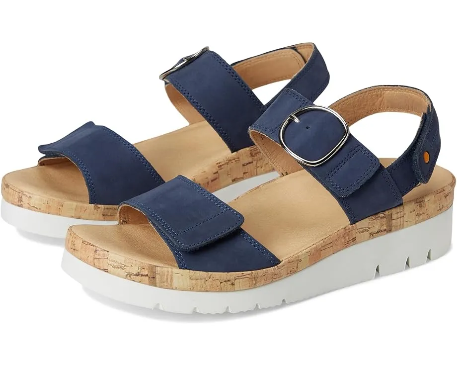 Сандалии Samuel Hubbard Portola Two-Strap с регулируемыми липучками и клиновидным каблуком