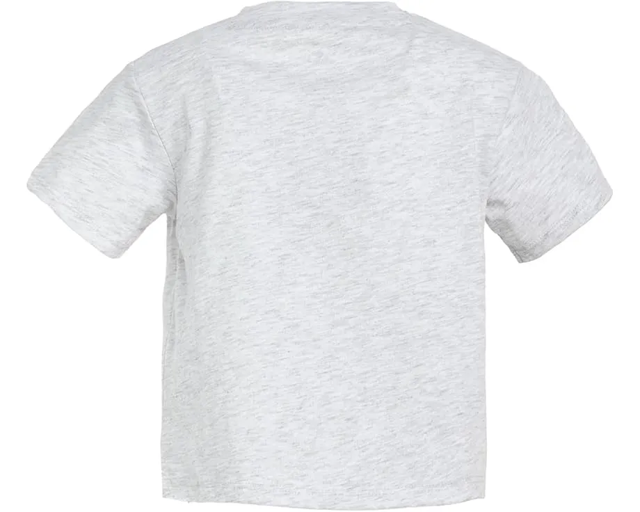 Комплект adidas Kids Heather Tee & Flowy Short Set с принтом и внутренними шортами