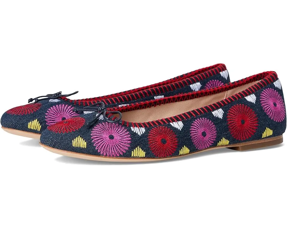 Балетки Bettie Flower Ballet с цветочным принтом и бантом от Jack Rogers