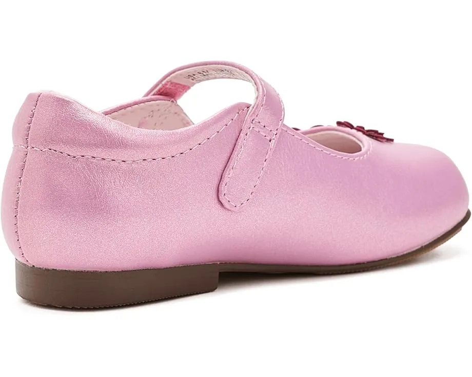 Туфли для девочек Nina Kids Daisy с цветочным апплике и стразами на липучке