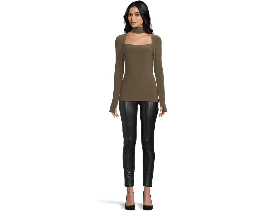 Топ Norma Kamali с длинным рукавом и вырезом sweetheart