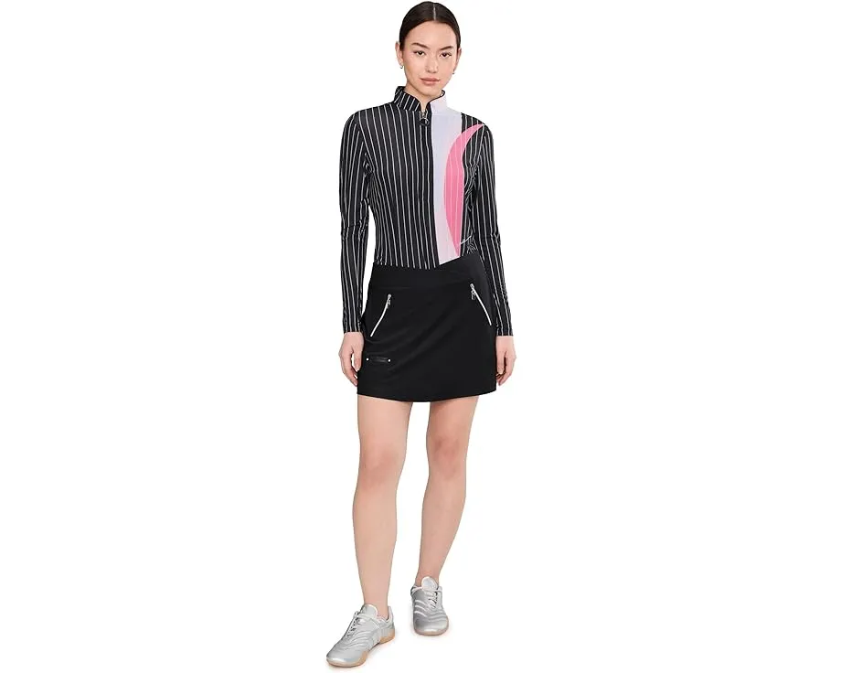 Топ Jamie Sadock с длинным рукавом и четвертью молнии Sunsense Slinky