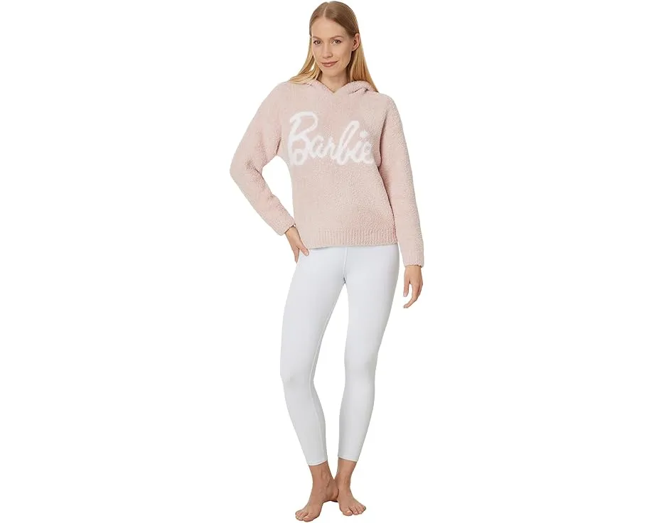 Толстовка Barefoot Dreams CozyChic Barbie с капюшоном и принтом