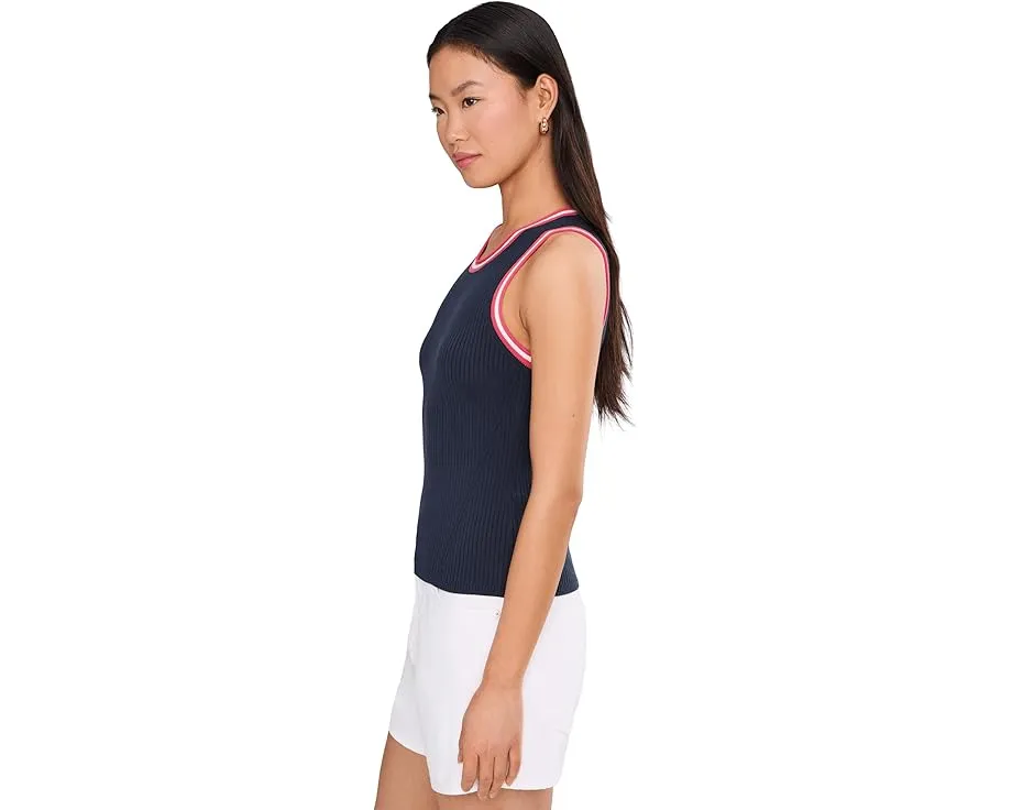 Майка Lilla P Contrast Trim из весеннего хлопка с контрастной окантовкой