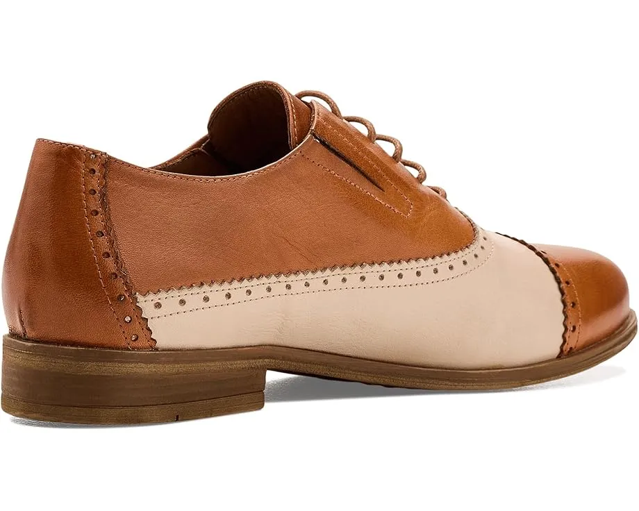 Туфли Miz Mooz Ina Flats с цветным блоком и шнуровкой на квадратном каблуке