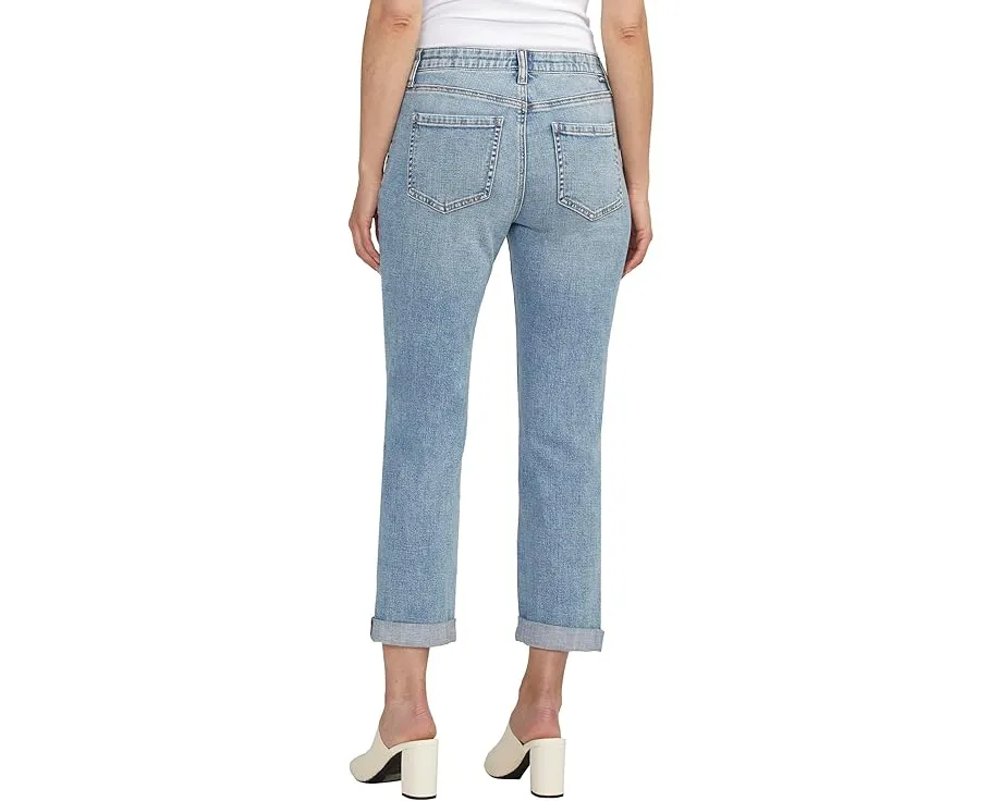 Джинсы Jag Jeans Carter Girlfriend с потертостями и классическим кроем