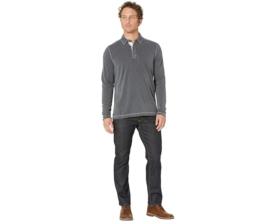 Длинный рукав поло Johnston & Murphy Vintage Slub