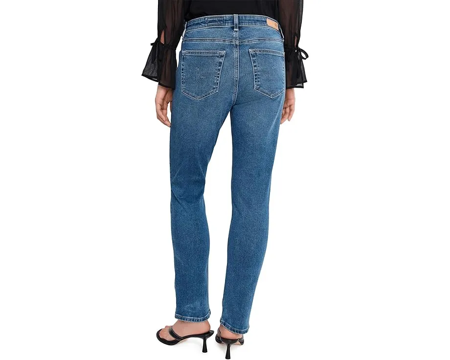 Джинсы Mari Mid-Rise Slim Straight с прямой средней посадкой в цвете Charmed от AG Jeans