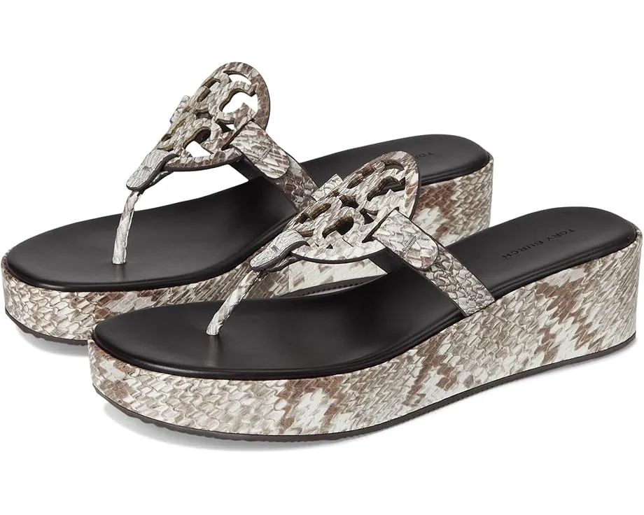 Босоножки Tory Burch Miller Wedge 25Mm на платформе с кожаным верхом