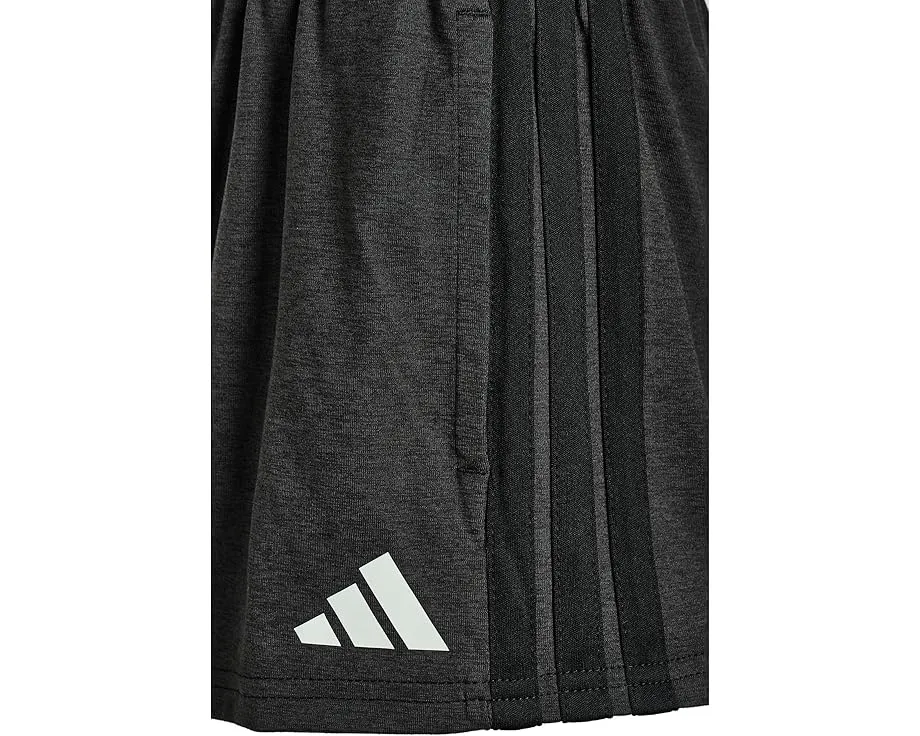 Шорты adidas Kids из меланжевого джерси с карманами и регулируемым поясом