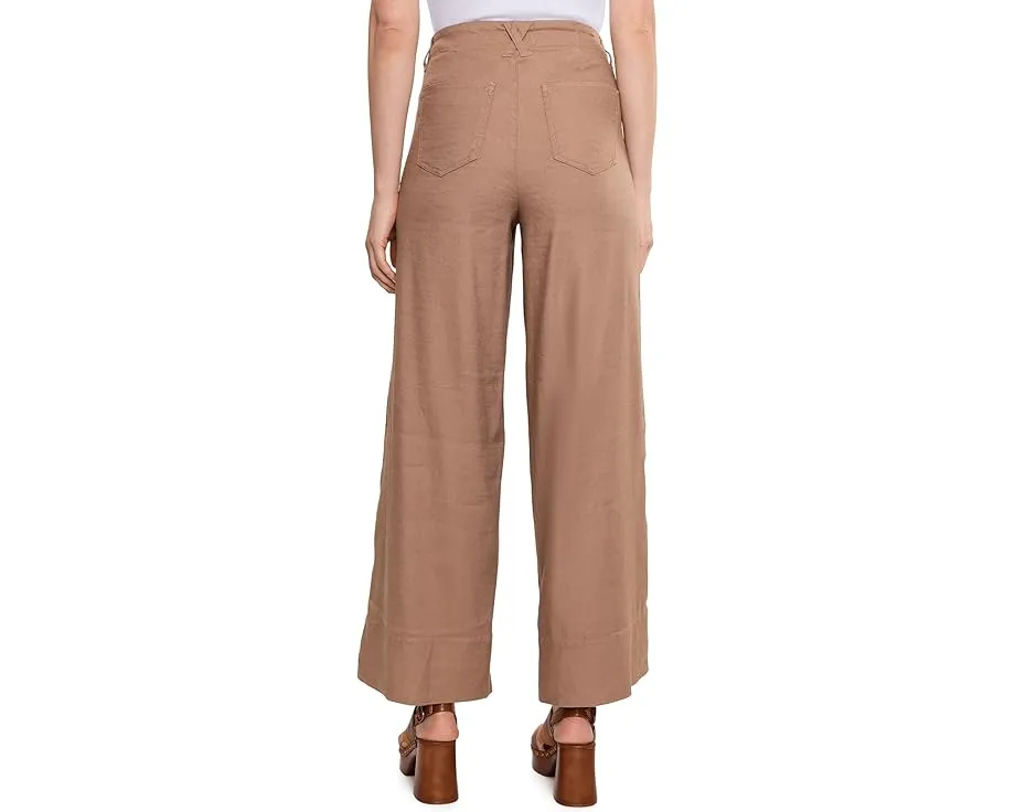 Широкие брюки Petite Five-Pocket из стрейч-льна с технологией Lift Tuck от NYDJ