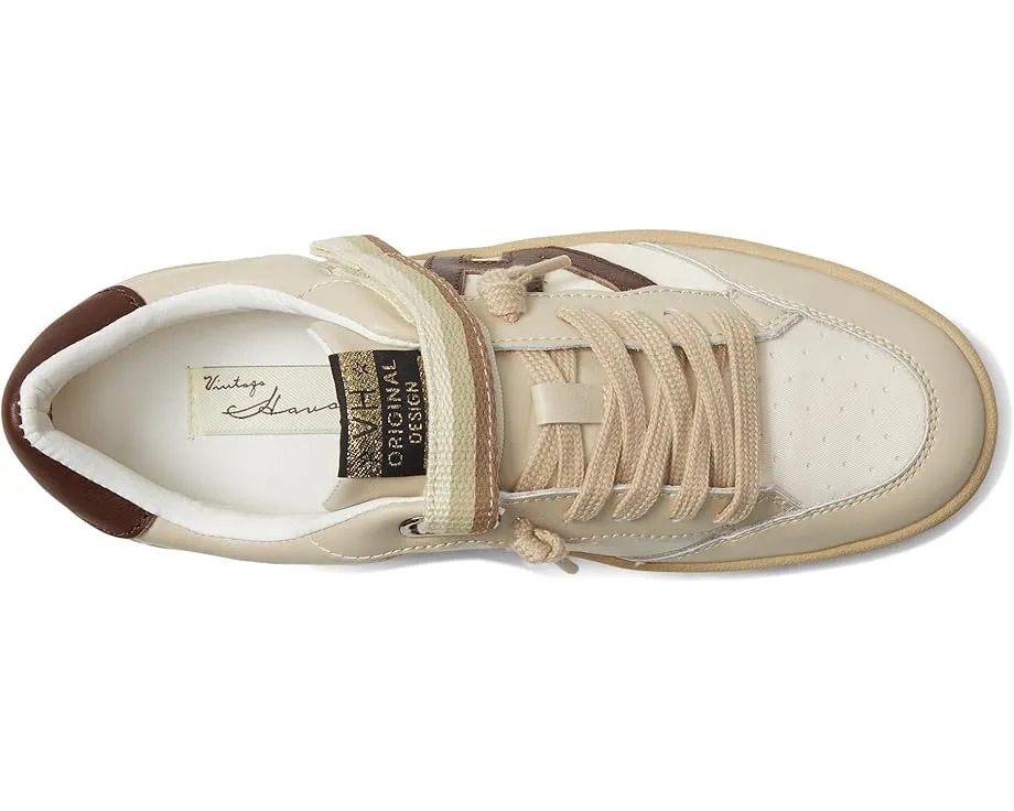 Кроссовки Vintage Havana Next с кожаным верхом и полосатой застежкой на липучке