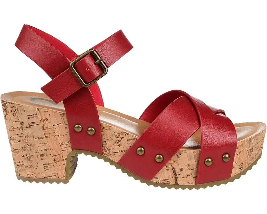 Journee Collection Сандалии Valentina на платформе с комфортной пеной Comfort Foam™